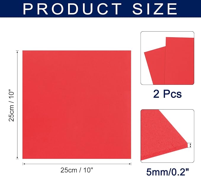 MECCANIXITY Foam Sheets Crafts 10x10 Inch 5mm EVA Craft Foam Paper Foam Sheets - Image 2
