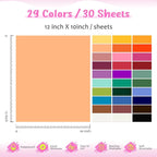 Tintnut Colorful Puff Heat Transfer Vinyl, easy cut & weed, stretch washable - Image 2