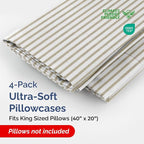 King Pillow Cases Set of 4 - Image 2
