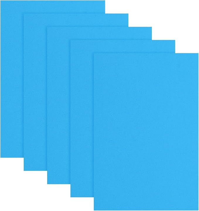 uxcell 5 Pcs Blue EVA A4 Foam Sheets Crafts, 12 x 8 Inch Foam Paper by uxcell