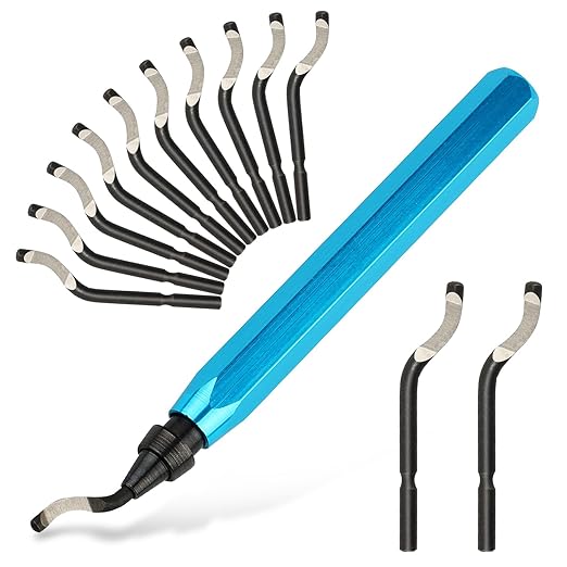 Deburring Tool with 12 High Speed Steel Blades, Deburring Tool 3D Printing by PEASUG
