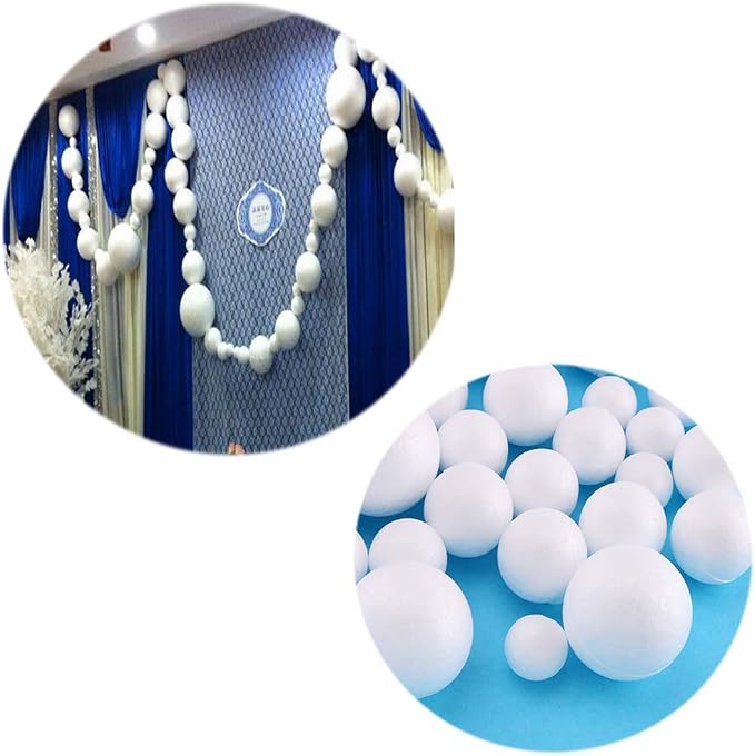 hesmartly 50-Pack 1Inch White Craft Balls - Image 4