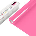 VinylRus Heat Transfer Vinyl-12” x 15FT Fluorescent Pink Iron on Vinyl Roll by VinylRus