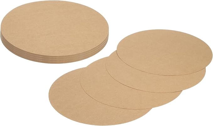 MECCANIXITY 24 Pcs Circle Card Stock, 10inch Round Cutouts Paper Thick by MECCANIXITY