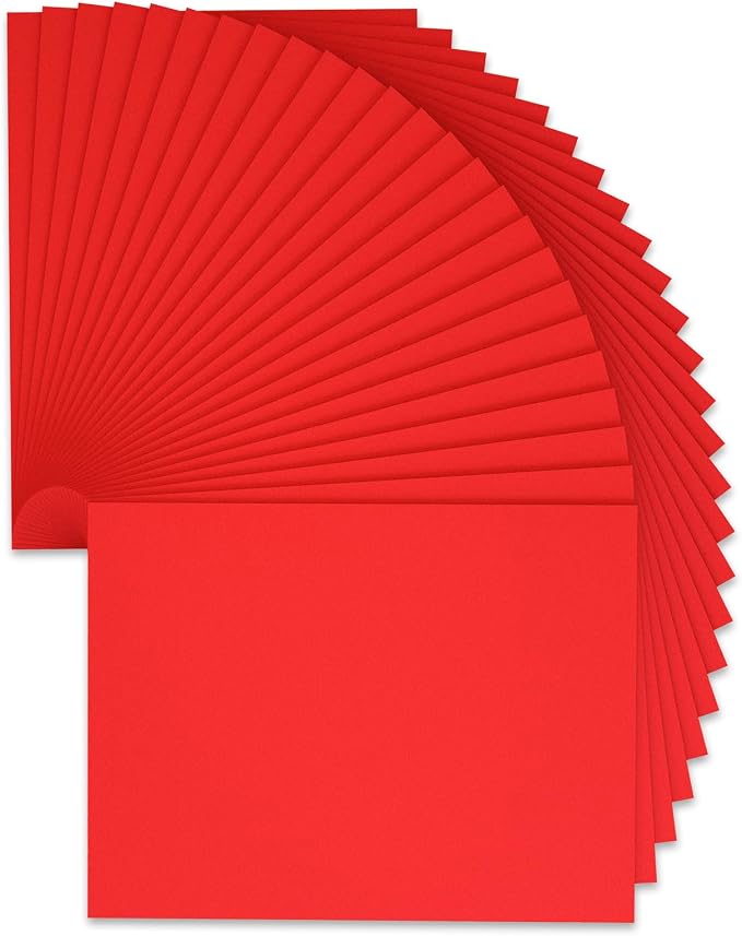 9 x 12 Inch Red Foam Sheets Crafts, 2mm Thick. 25 Pack Premium Red Foam Papers by Do%C2%B2ping