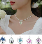 20Pcs 5Styles Dried Flower Tree Pendant Plant Pressed Flower Charms Mix - Image 4