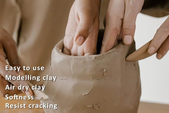 ReArt Natural Air-Dry Clay, for Sculpting, Wheel Throwing, Hand Building - Image 2