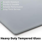 2 Pack Neutral Grey Tempered Glass Palettes, Scratch Resistant Paint Mixing - Image 3