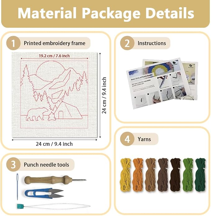 DOODLREAM Camping Bear Needle Kit - Image 2