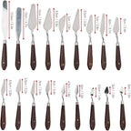 18 Piece Painting Knives Stainless Steel Spatula Palette Knife Professional - Image 2