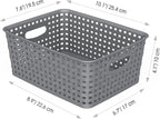WYT Weave Storage Organizer Baskets, 10.1" x 7.55" x 4.1" - Image 2