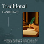 VANGOAL Vintage Feather Pen and Ink Set, Classic Series Pheasant Quill Pen - Image 2