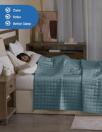 YnM Cooling Weighted Blanket for Adults, 12lbs Heavy Bed Throw for One Person - Image 5