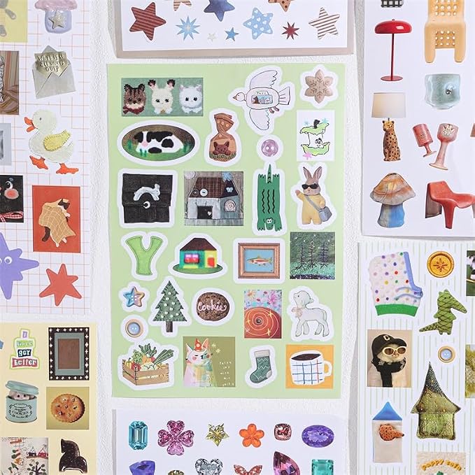 Girl's Korean Sticker Book, Food and Daily Life Theme - Image 5