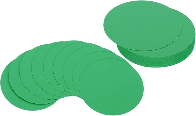 PATIKIL 3inch Circle Card Stock, Dark Green by PATIKIL