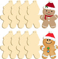 Large Size 7" Gingerbread Man Crafts Wooden Slices Unfinished Blank Wooden by LifeAssistant