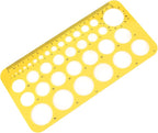 Utoolmart Circle Guide Template 22cm Geometric Drawing Template Measuring Ruler by Utoolmart