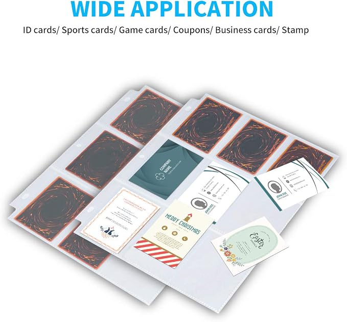 2088 Pockets Baseball Card Sleeves, JIQEZNL Premium 9 Pocket Trading Card - Image 5