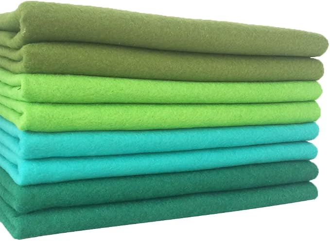 4pcs Thick 1.4mm Soft Felt Fabric Sheet Assorted Color Felt Pack DIY Craft by flic-flac