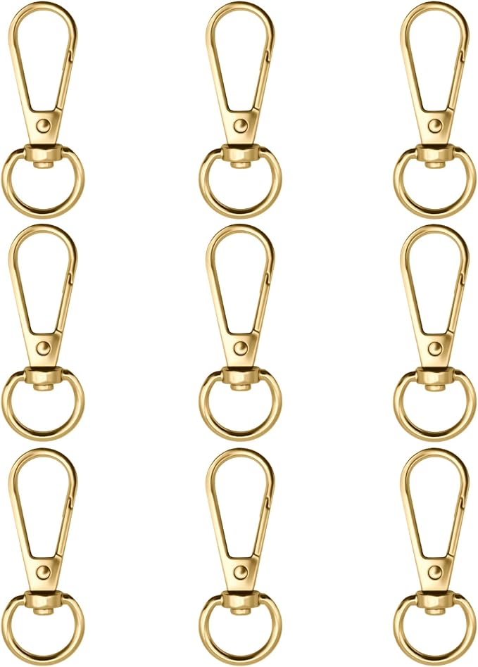 12pcs Swivel Push Gate Snap Hooks Clasps by TiSuit