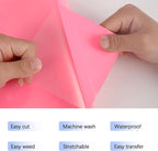 RENLITONG Pink Iron on Vinyl 12Inch by 13ft Roll Heat Transfer Vinyl - Image 2