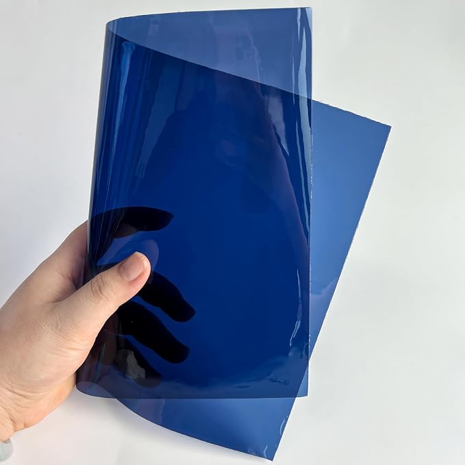 Transparent PVC Faux Leather Sheets, Glossy Waterproof Clear Vinyl Fabric - Image 5
