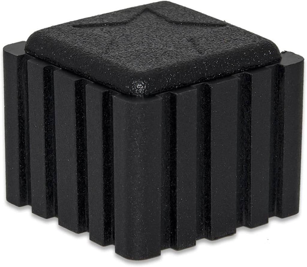 Flyshop Anti-Skid Non-Marking Synthetic Rubber Patio Chair Table Leg Caps Square Furniture Covers 20pcs, Black, 22 mm x 22 mm, 7/8" x 7/8"