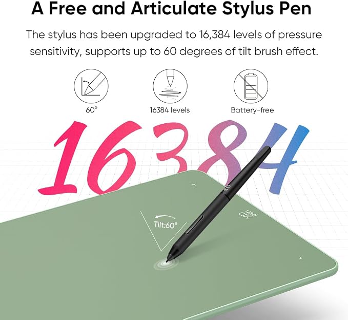 XPPen Deco 01 V3 10x6 Drawing Tablet | 16K Pressure Pen | Battery-Free Stylus | - Image 2