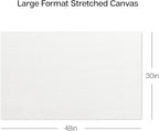 KINGART Stretched White Canvas Set – Rectangle, 30x48 Inch, Triple Gesso Primed - Image 5