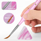 Miniature Paint Brushes, Micro Detail Paint Brush Set, Triangular Grip Handles - Image 2