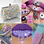 1000PCS Mixed Sizes 3/4/5/6/8/10mm Flatback Half Round Pearls Gems - Image 2