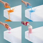 King Size Mattress Protector Waterproof 4 Pack, Premium 200 GSM Terry Mattress - Image 2