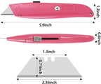 DIYSELF 2Pack Utility Knife Box Cutter Retractable Blade Heavy Duty, Box Cutters - Image 4