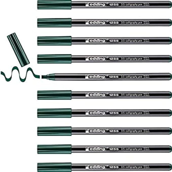 edding 1255 Calligraphy Pen Green 3.5mm Nib by edding