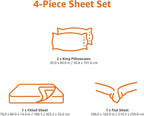 Amazon Basics Lightweight Breathable Ultra-Soft Brushed Microfiber 4-Piece Bed - Image 6