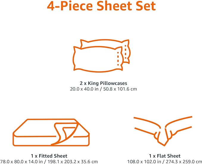 Amazon Basics Lightweight Breathable Wrinkle Resistant Brushed Microfiber 4 - Image 6