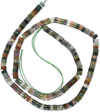 150pcs 4x2mm Natural Indian Agate Heishi Disc Rondelle Spacer Semi Precious - Image 5