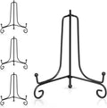 Artliving Plate Stands for Display, 6 Inch Black Iron Easel Plate Display Photo by Artliving