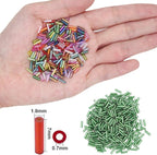 EuTengHao 9600pcs Tube Beads Kit Glass Bugle Seed Beads Small Craft Beads - Image 4