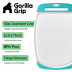 GORILLA GRIP BPA-Free Reversible Kitchen Cutting Board Set of 3, US Designed - Image 2