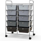 BECOMFORT 10-Drawer Rolling Cart by BECOMFORT