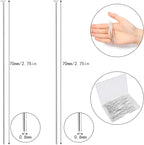 200 Pcs 70mm/2.76 Inch 21 Gauge Head Pins - Image 2