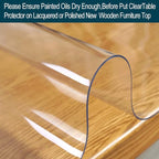 14x20 in Office Desk Blotter Mat Clear Plastic Table Protector Cover Pad PVC - Image 3