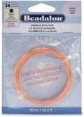 Beadalon German Style Wrapping Wire, 26 Gauge, 20 m / 65.6 ft by Beadalon