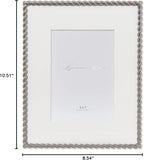 Lawrence Frames Metal Frame, Rope Design, Brushed Nickel - Image 5