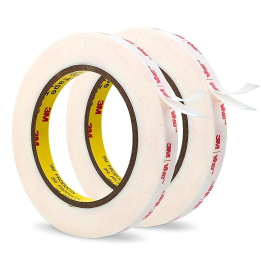 3M Double Sided Tape Heavy Duty 1/2'' x 15.4Ft 4950 White 2 Pack | Waterproof by 3MFullRangeProducts