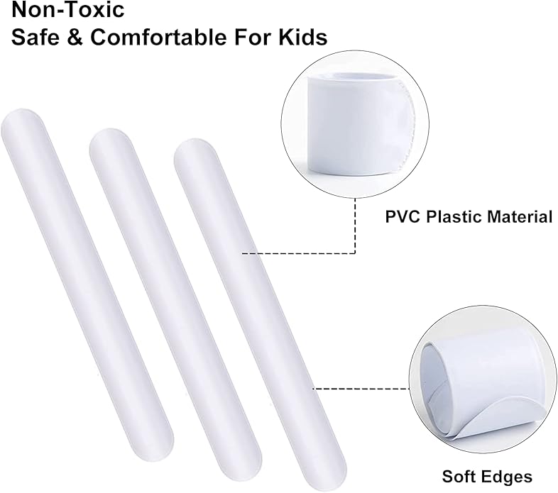 White Blank Slap Bracelets Bulk 36 PCS - Image 6