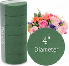 Pack of 6 FLOFARE Round Floral Foam Blocks by FLOFARE