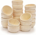ZENFUN 20 Pack Wooden Pinch Bowls, Mini Unfinished Bowl Set by ZENFUN