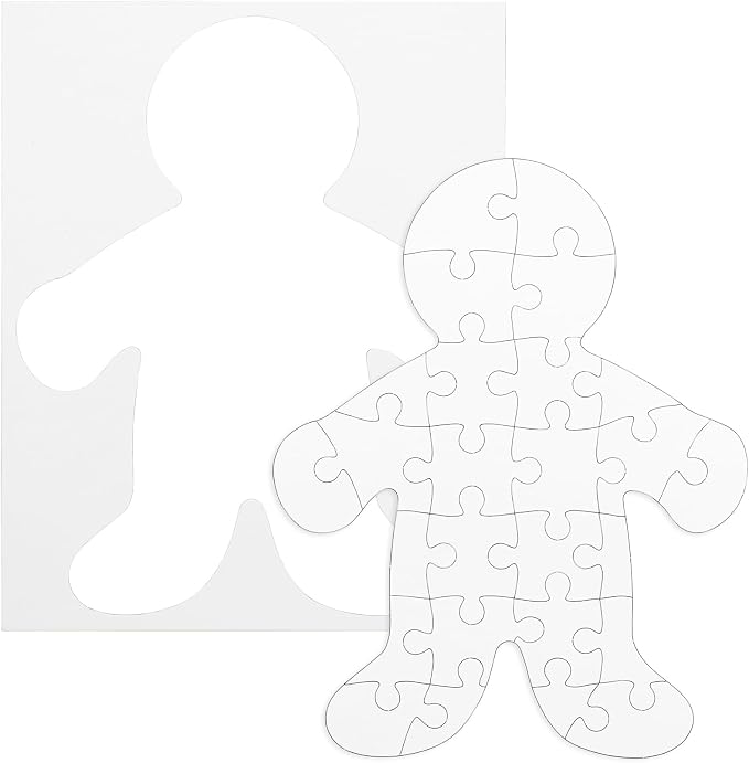Hygloss 8 Blank Person-Shaped Puzzles - Image 7